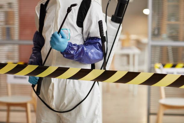 Professional Blood Cleanup technician working in Midland Park, NJ